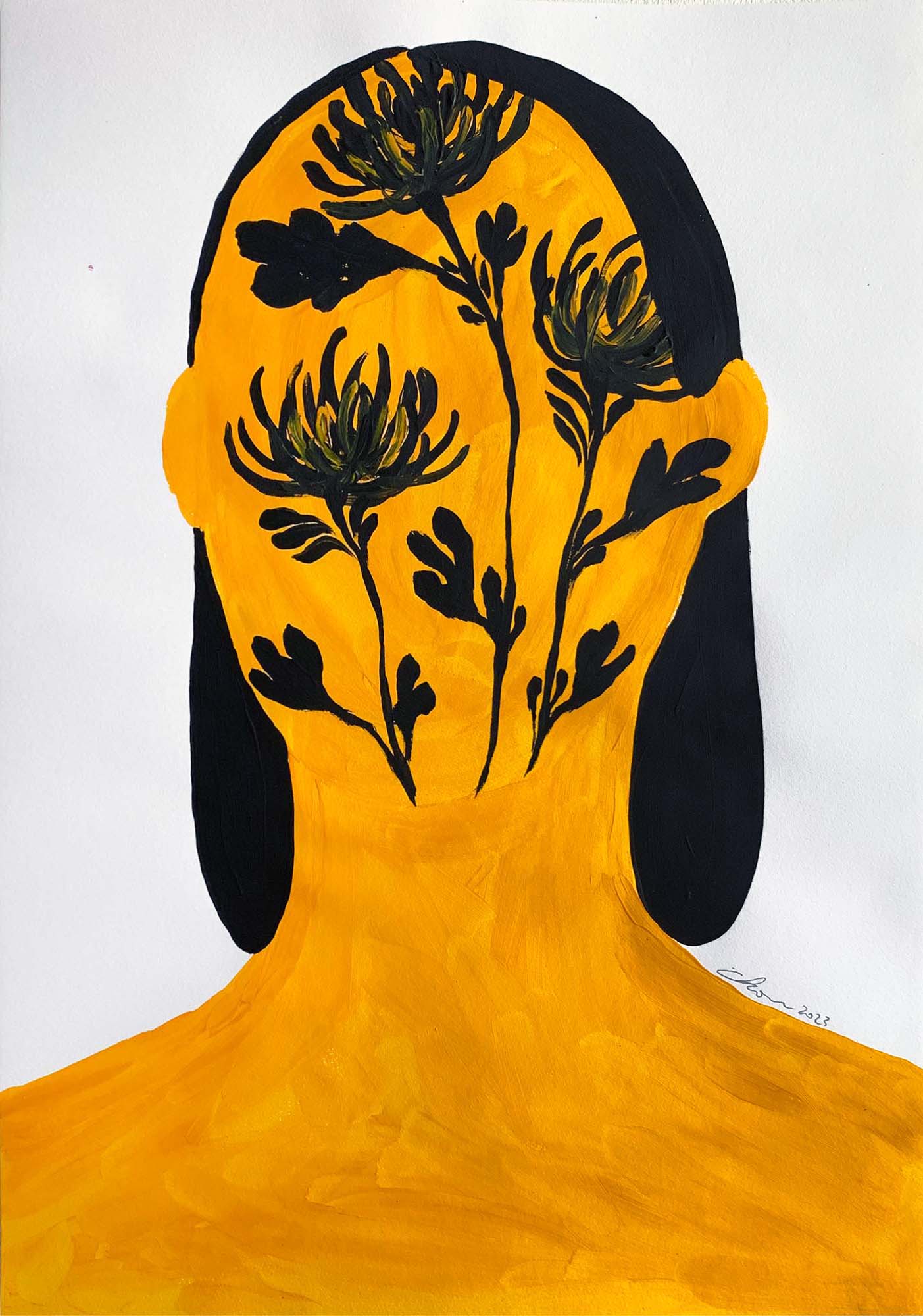 People Cry with Holding Flowers