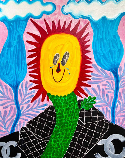 Your Sunshine with the mountains, clouds, flowers, rainstorms & Chanel jacket