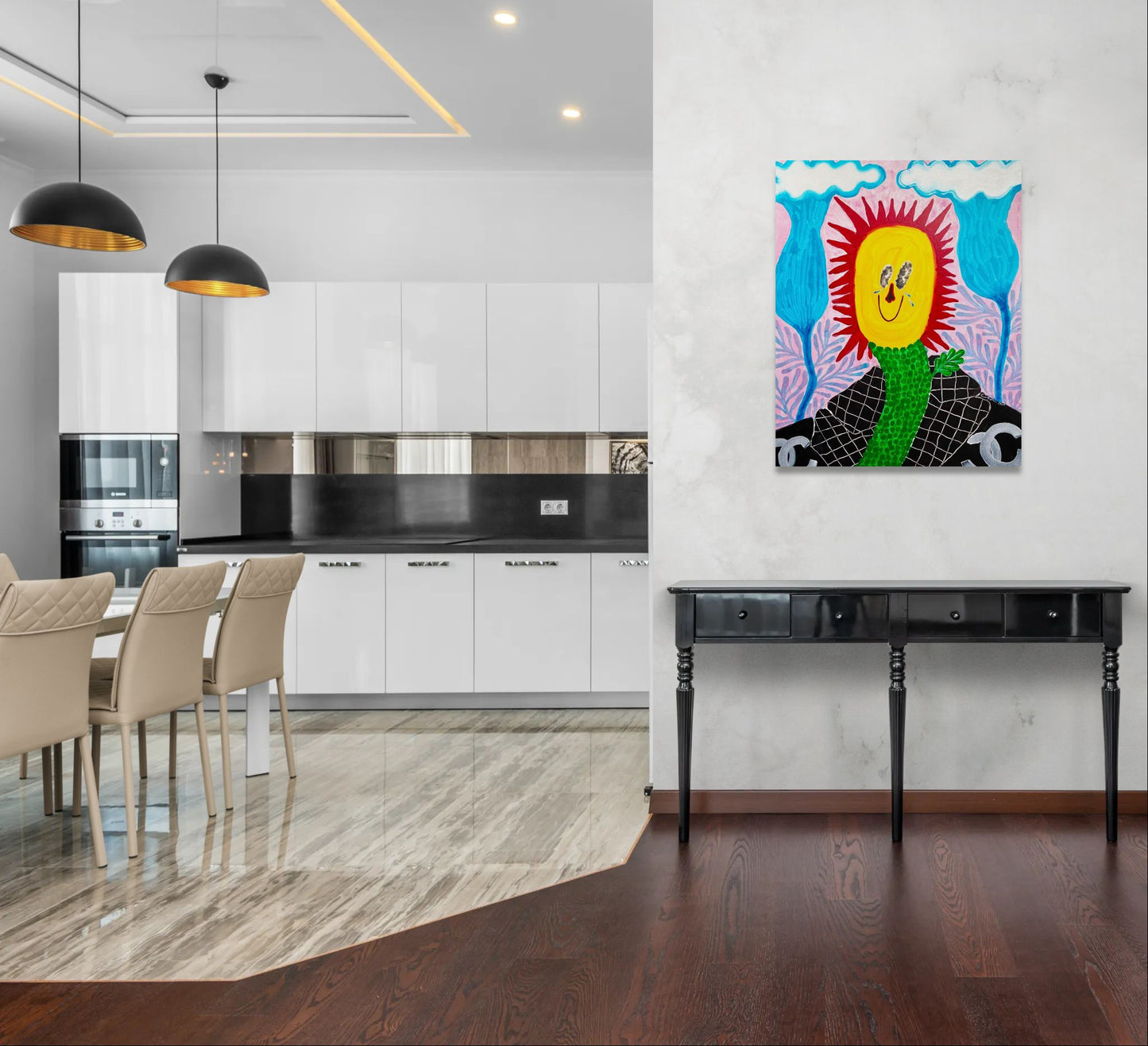 Your Sunshine with the mountains, clouds, flowers, rainstorms & Chanel jacket