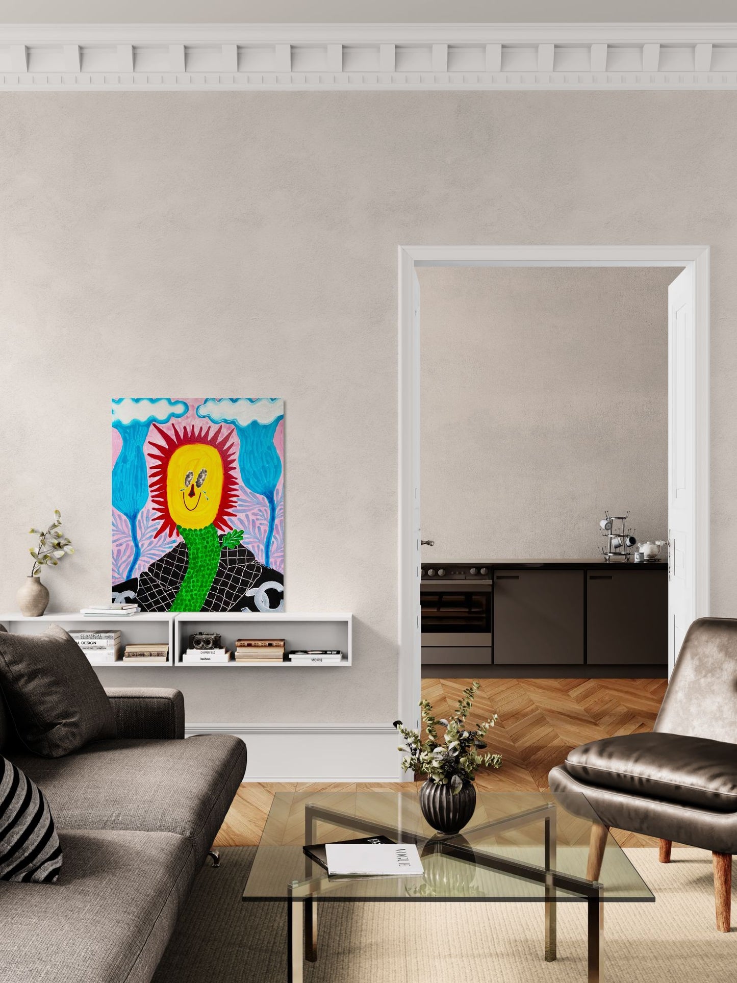 Your Sunshine with the mountains, clouds, flowers, rainstorms & Chanel jacket